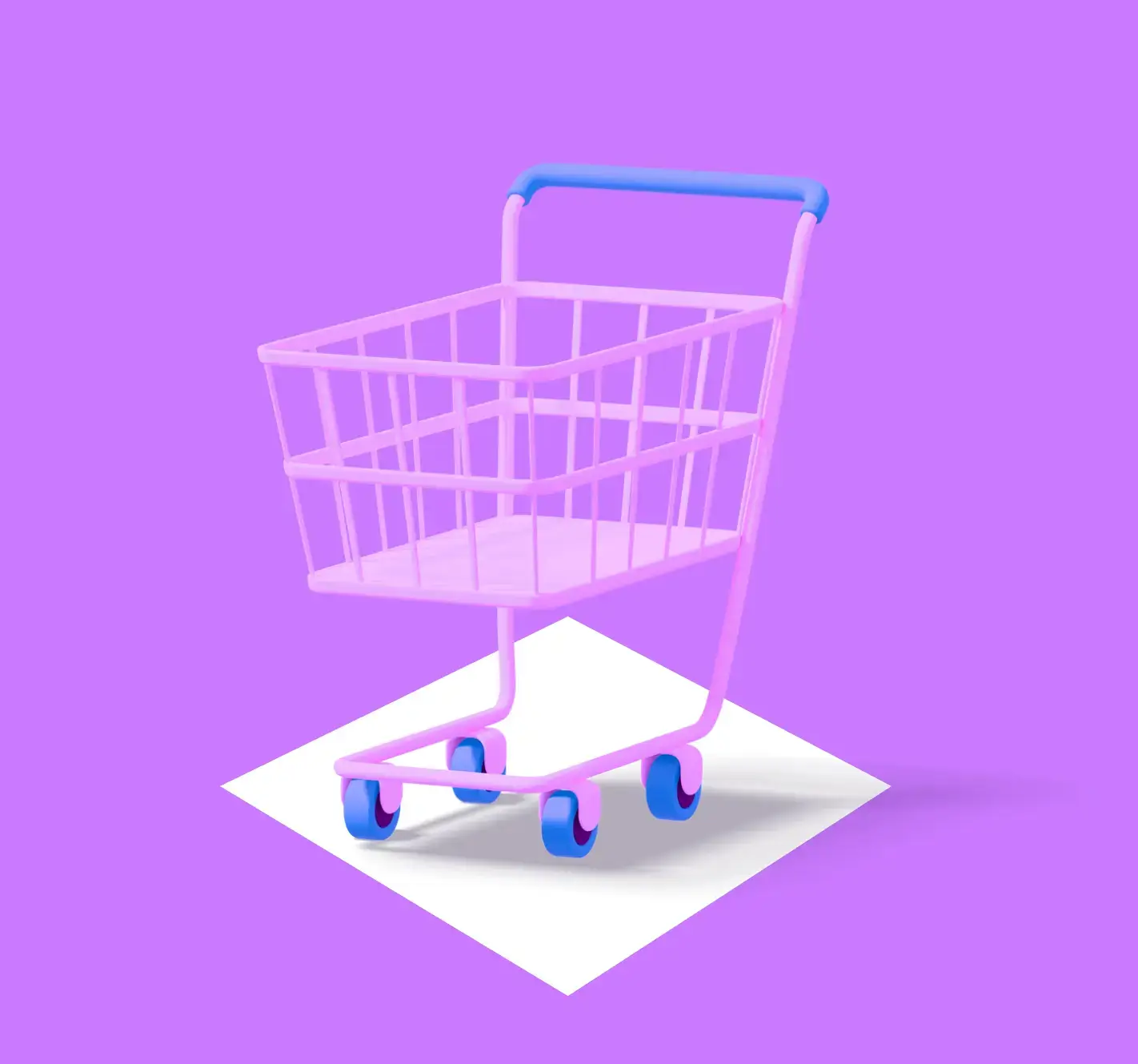 Purple Shopping Cart