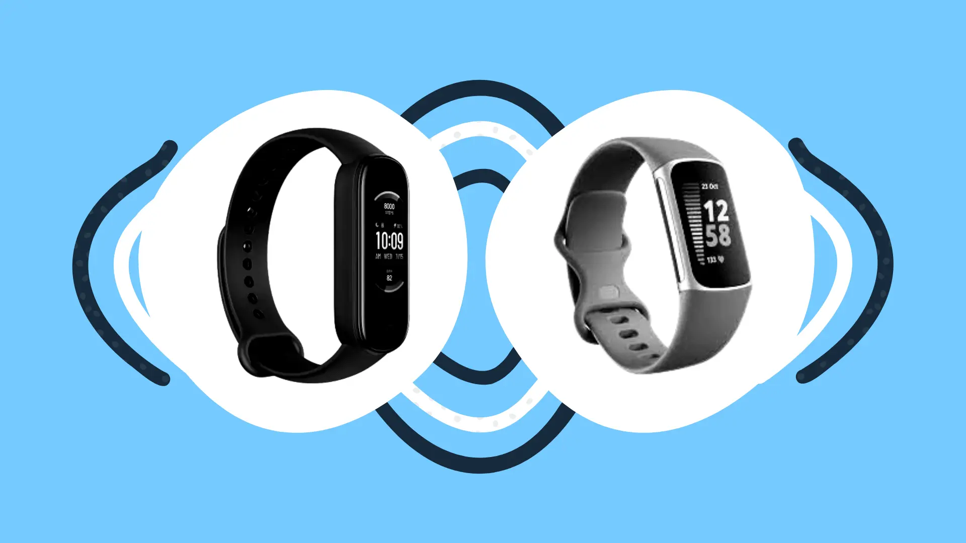 Amazfit Band 5 vs Fitbit Charge 5
